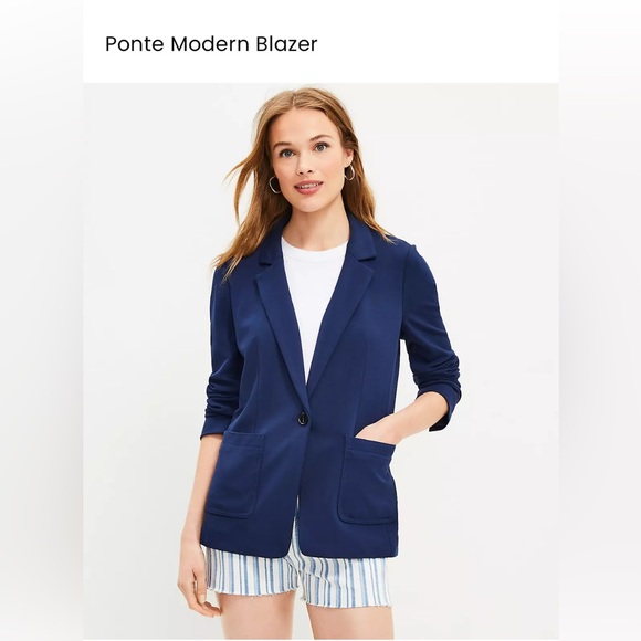 Loft Ponte Modern Blazer, white - Picture 8 of 8